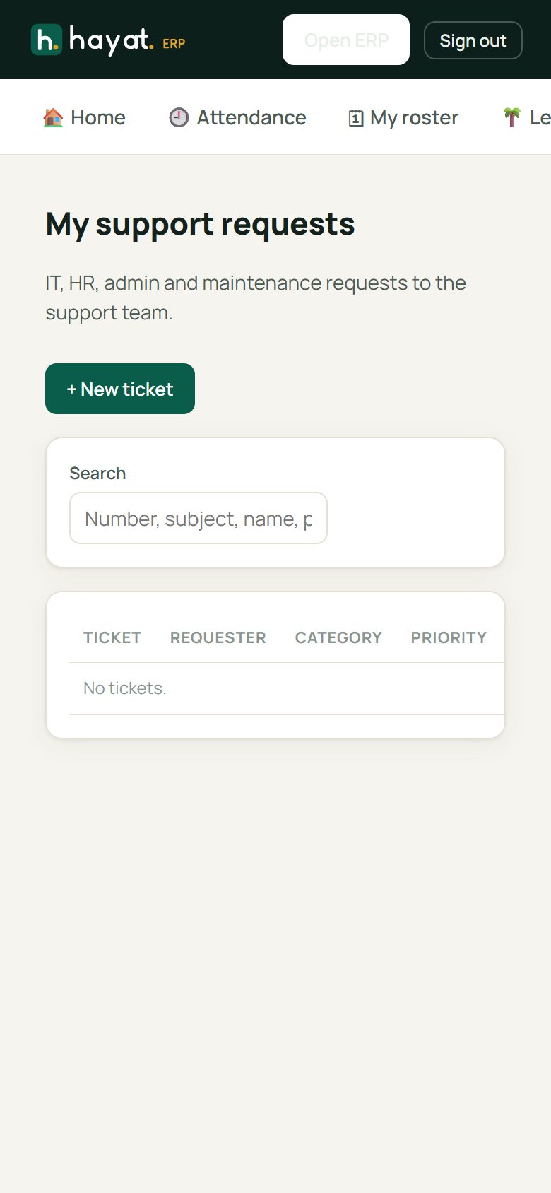 Raise an IT / HR ticket
