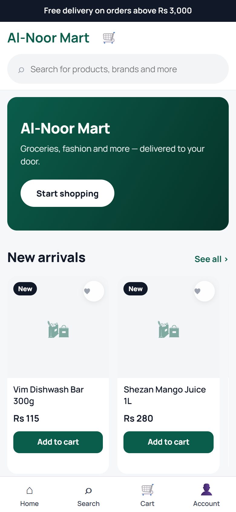 Shop on a phone